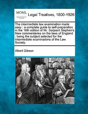 The intermediate law examination made easy: a c... 1240129882 Book Cover