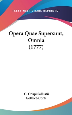 Opera Quae Supersunt, Omnia (1777) 1104698072 Book Cover