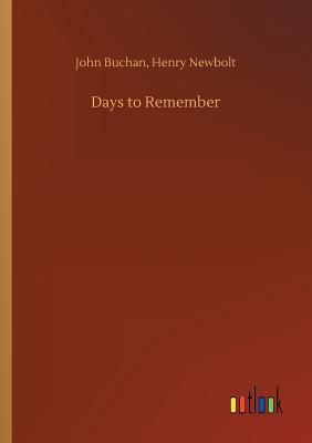 Days to Remember 3734049040 Book Cover