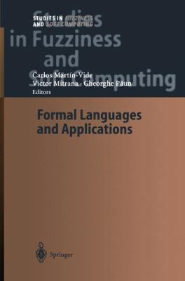 Formal Languages and Applications 3642535542 Book Cover
