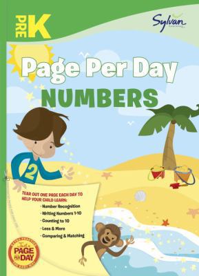 Pre-K Page Per Day: Numbers B00A2LZKUM Book Cover