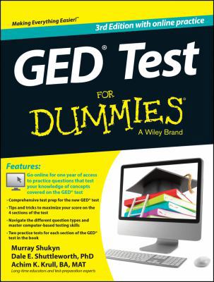 GED Test for Dummies 1118678079 Book Cover