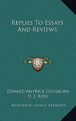 Replies to Essays and Reviews 1163872474 Book Cover