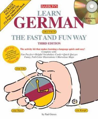 Learn German the Fast and Fun Way with Audio CD... 0764176854 Book Cover