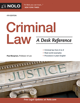 Criminal Law: A Desk Reference 1413325769 Book Cover