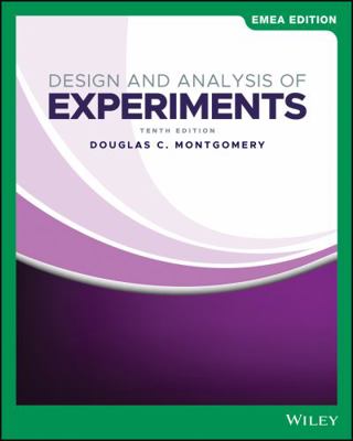 Design and Analysis of Experiments 1119816955 Book Cover