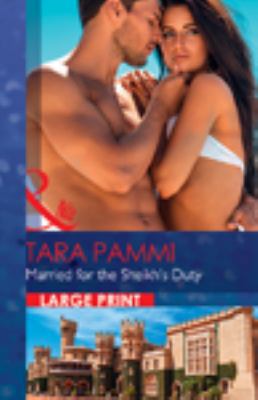 Married for the Sheikh's Duty [Large Print] 0263070824 Book Cover