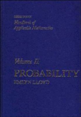 Handbook of Applicable Mathematics, Probability 0471278211 Book Cover
