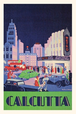 Vintage Journal Calcutta, India Travel Poster 164811377X Book Cover