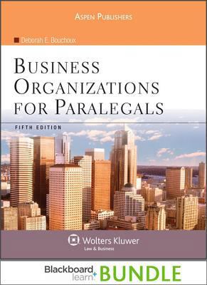 Business Organizations for Paralegals [With Bla... 0735586578 Book Cover