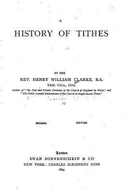 A History of Tithes 1533058970 Book Cover