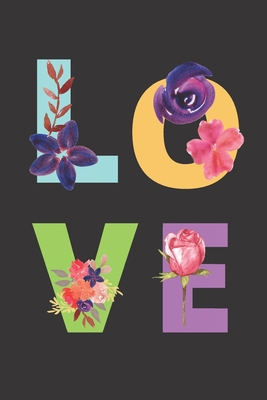 Love: Flower Black Cover/Unique Greeting Card A... B084DG84JC Book Cover