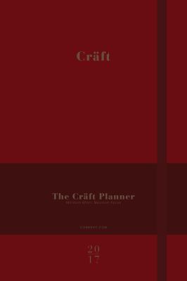 Hardcover The Craft Planner A5 : Merlot Red Book