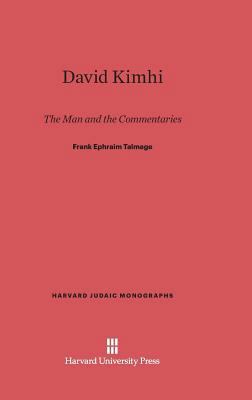 David Kimhi: The Man and the Commentaries 0674433718 Book Cover