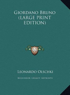 Giordano Bruno [Large Print] 1169960626 Book Cover