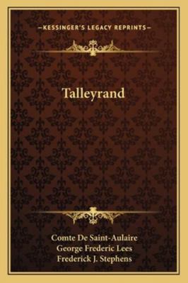 Talleyrand 1163179825 Book Cover