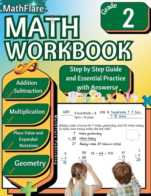 MathFlare - Math Workbook 2nd Grade: Math Workb... B0D1TVCZ9H Book Cover