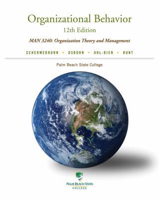 Organizational Behavior: (12th Edition) MAN 324... 1118396146 Book Cover