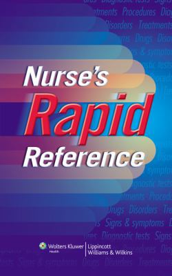 Nurse's Rapid Reference B0074CYXD2 Book Cover