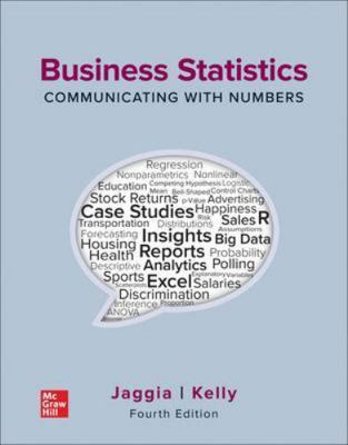 Business Statistics: Communicating with Numbers 1260716309 Book Cover