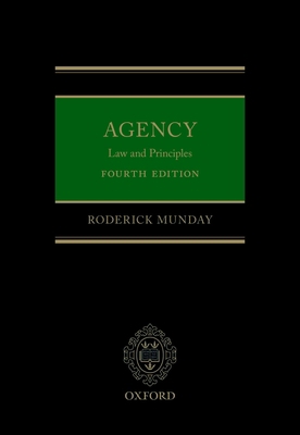 Agency: Law and Principles 0192856197 Book Cover