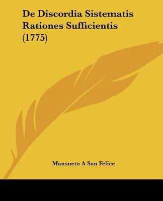 De Discordia Sistematis Rationes Sufficientis (... [Latin] 1120186501 Book Cover
