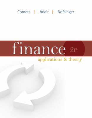 Finance: Applications & Theory 0073530670 Book Cover