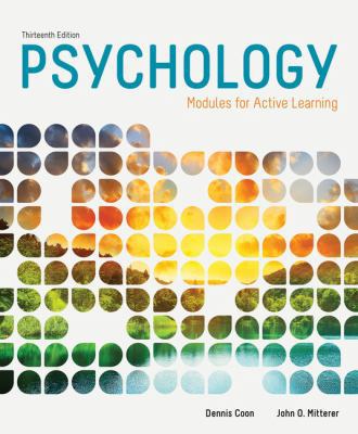 Psychology: Modules for Active Learning 1285739280 Book Cover