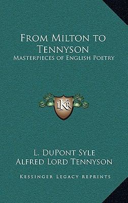 From Milton to Tennyson: Masterpieces of Englis... 1163371106 Book Cover