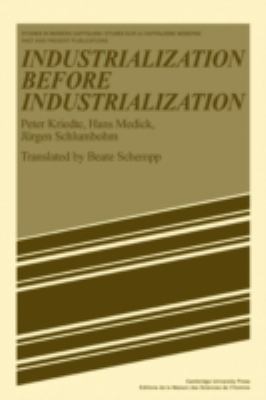 Industiarlization Before Industiarlization 0521282284 Book Cover