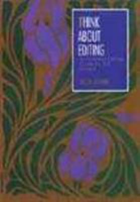 Think about Editing: A Grammar Editing Guide fo... 0838439764 Book Cover