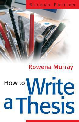 How to Write a Thesis 0335219683 Book Cover