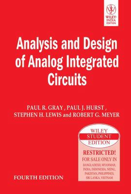 Analysis And Design Of Analog Integrated Circuits 8126515694 Book Cover