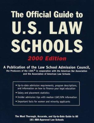 The Official Guide to U.S. Law Schools, 2000 Ed... 0812990463 Book Cover