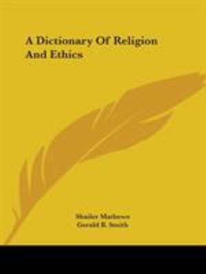 A Dictionary Of Religion And Ethics 142530124X Book Cover