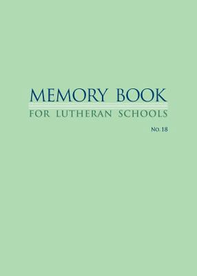 Memory Book For Lutheran Schools 0570006945 Book Cover
