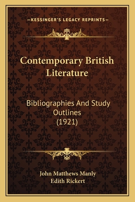 Contemporary British Literature: Bibliographies... 1164611860 Book Cover