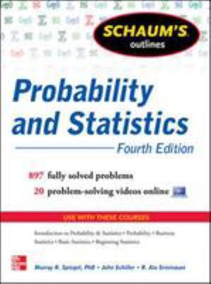Schaum's Outline of Probability and Statistics,... 007179557X Book Cover