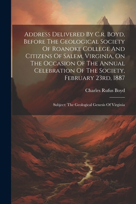 Address Delivered By C.r. Boyd, Before The Geol... 1022551264 Book Cover