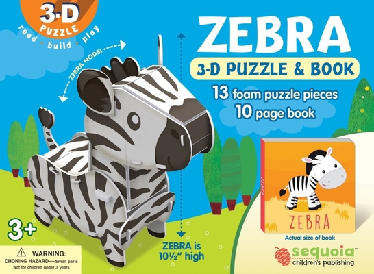 Zebra: Wildlife 3D Puzzle and Book [With Puzzle] 1642690198 Book Cover