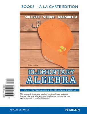Elementary Algebra, Books a la Carte Edition (3... 0321880005 Book Cover
