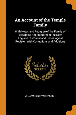 An Account of the Temple Family: With Notes and... 0344557383 Book Cover