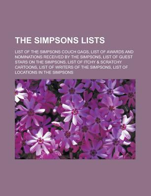 Paperback The Simpsons Lists : List of the Simpsons Couch Gags, List of Itchy Book