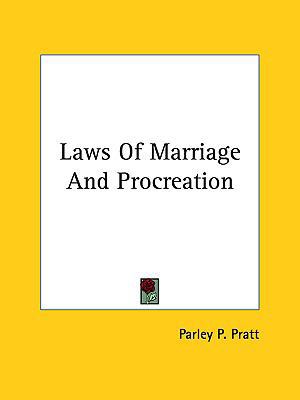 Laws of Marriage and Procreation 1161523367 Book Cover