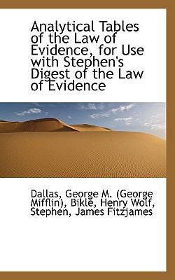 Analytical Tables of the Law of Evidence, for U... 1110337132 Book Cover