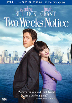 Two Weeks Notice B00008NRI7 Book Cover