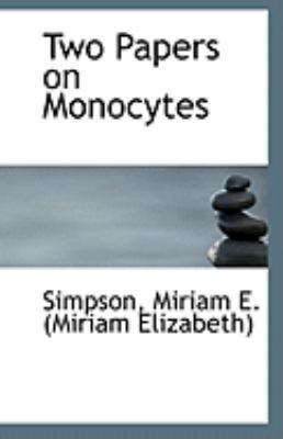 Two Papers on Monocytes 1110969759 Book Cover