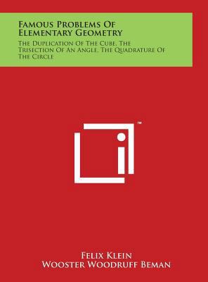 Famous Problems of Elementary Geometry: The Dup... 1498144780 Book Cover