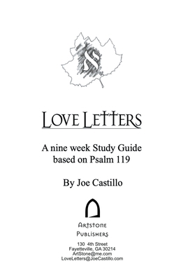 Love Letters Study Guide B0CG7C84XP Book Cover