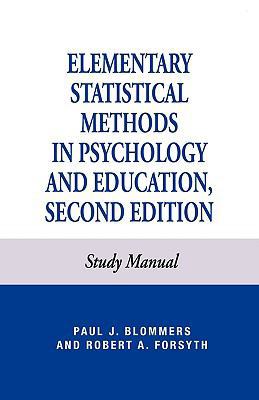 Elementary Statistical Methods in Psychology: a... 0819141224 Book Cover